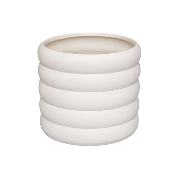 Ghiveci Ceramic Vibe Alb, 14 X 12.5 Cm