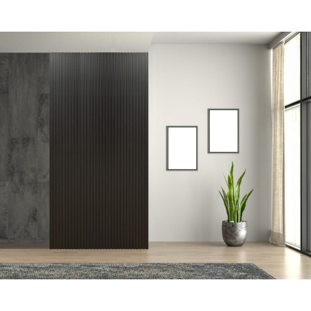 Riflaj Mdf Negru, Furniruit, 240 x 60 cm-01