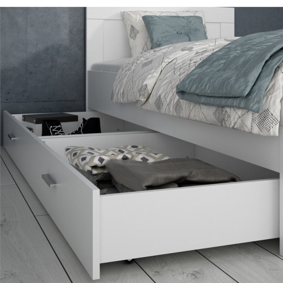 Sertar Pat Snow Alb 120 x 43 x 75 Cm