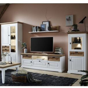 Set Living Tivoli Furniruit Alb Si Natur