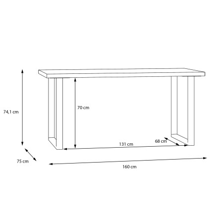 Birou West Valley 160 Cm-01