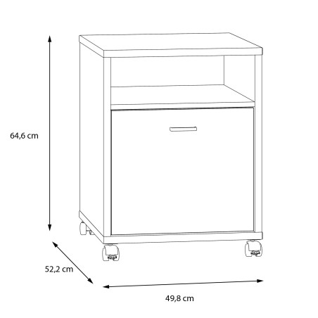 Comoda Cu Rotile West Valley 50 Cm-01