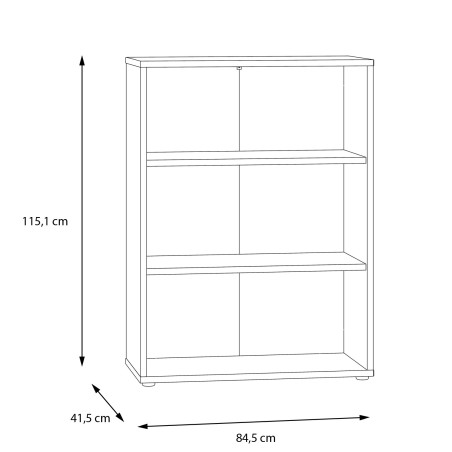 Biblioteca West Valley 84.5 x 41.5 x 115.1 Cm-01