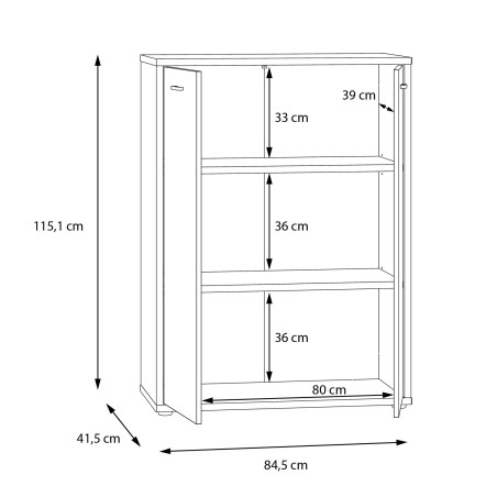 Dulap West Valley 84.5 Cm-01