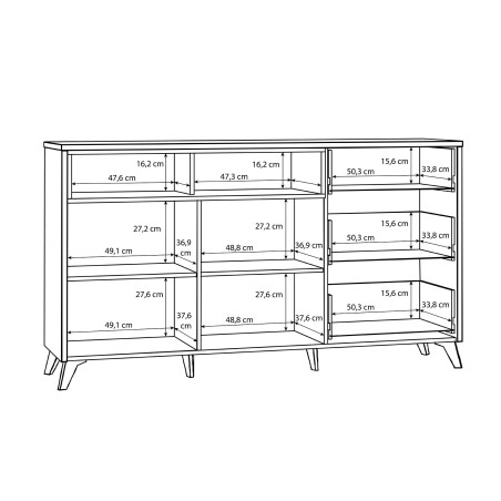 Comoda Stânga West Valley 160 Cm-01