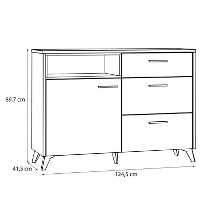 Comoda Stânga West Valley 124.5 Cm-01