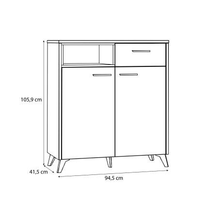 Comoda Dreapta West Valley 94.5 Cm-01