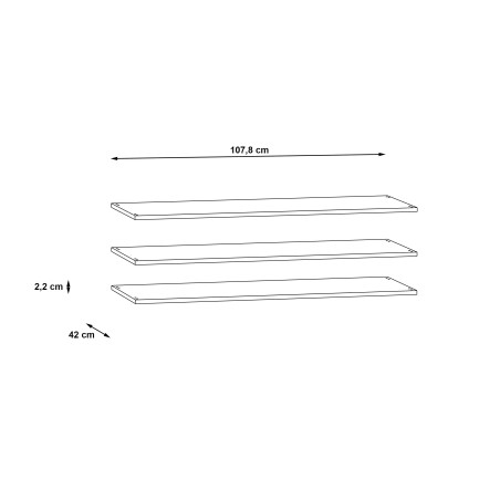 Set 3 Polite Dulap West Valley 108 Cm-01