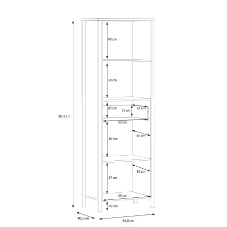 Biblioteca Hight Rock 64.8 Cm-01