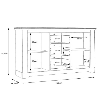 Comoda Dining Albertta 160 Cm-01