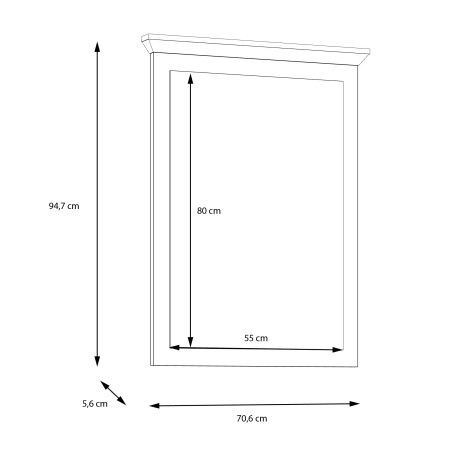 Oglinda Dining Albertta 71 Cm-01