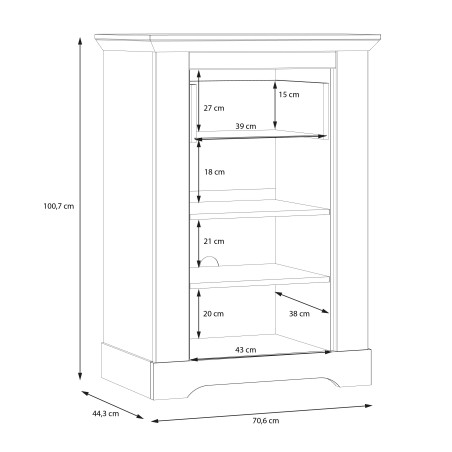 Comoda Dormitor Albertta 71 Cm-01