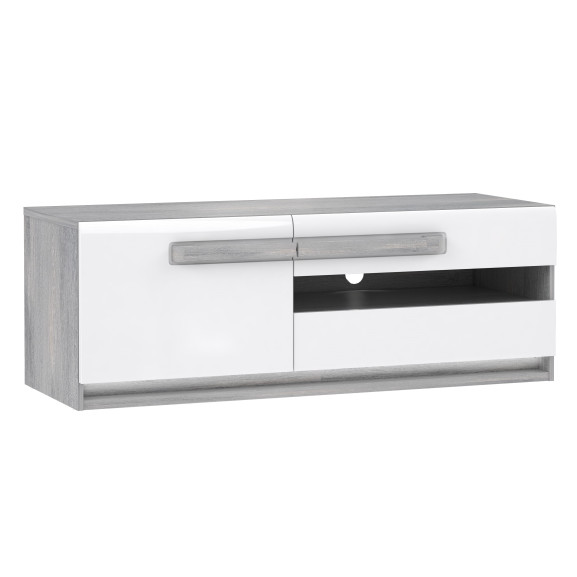 Poze Comoda Tv Atentivo Stejar Nordic Gri, 140 Cm