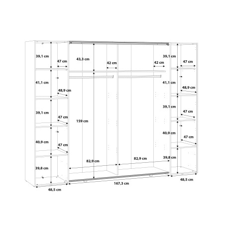 Dulap Energy Alb, 270 Cm-01