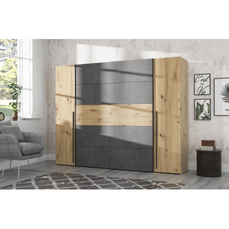 Dulap Energy Stejar Artisan, 270 Cm-01