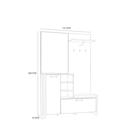 Garderoba Garage 131.5 Cm-01