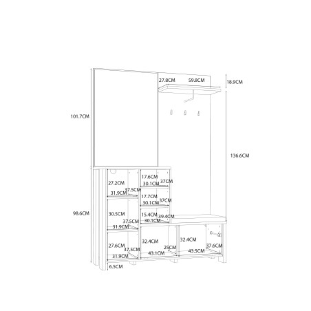 Garderoba Garage 131.5 Cm-01