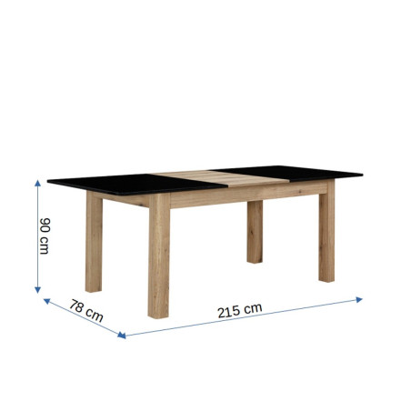 Masa Extensibila Como 160/215 x 90 cm-01