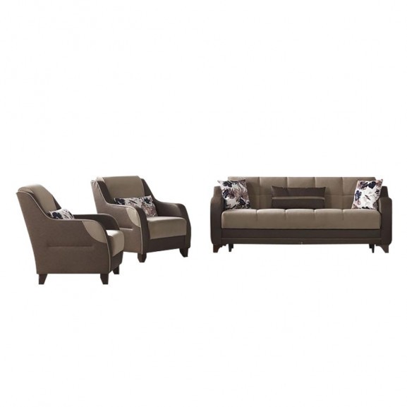 Set canapea extensibila cu lada Hisar