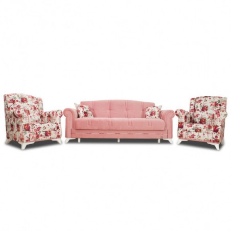 Set canapea extensibila cu lada Latina-01