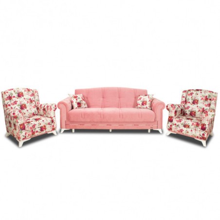 Set canapea extensibila cu lada Latina-01