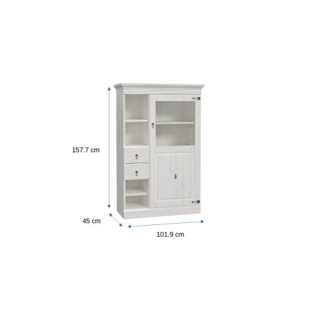 Comoda Bar Encanto, Pin Alb, 102 Cm-01