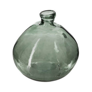 Vaza Sticla Recycle Kaki, 33 Cm