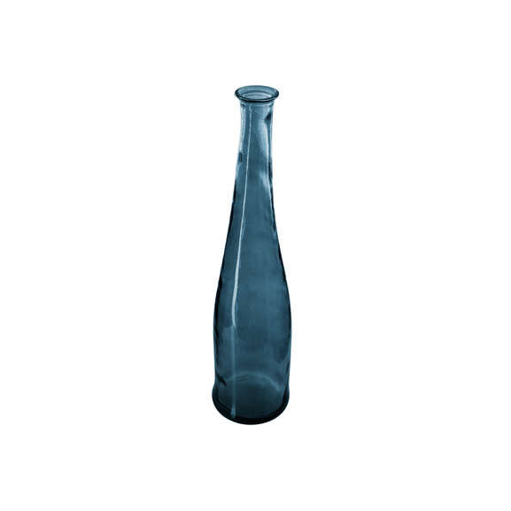 Vaza Sticla Recycle Blue, 80 Cm