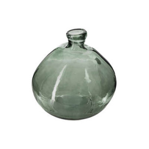 Vaza Sticla Recycle Kaki, 23 Cm