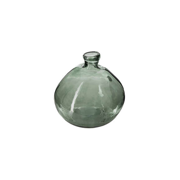 Vaza Sticla Recycle Kaki, 23 Cm