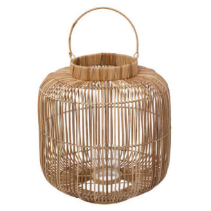 Felinar Solar Rattan Aly, 38 Cm