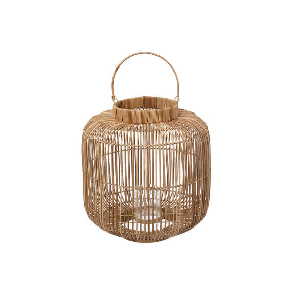 Felinar solar rattan aly, 38 cm