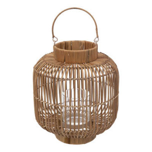 Felinar Solar Rattan Aly, 25 Cm