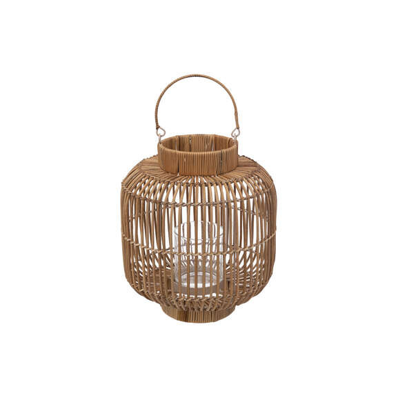 Felinar Solar Rattan Aly, 25 Cm