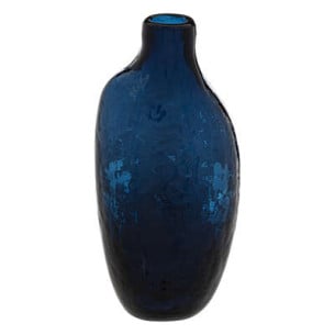 Vaza Sticla Single, Albastru, 20 Cm