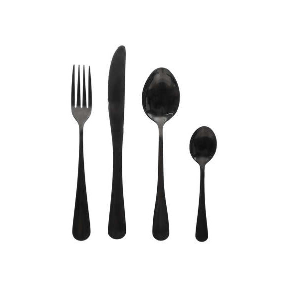 Natürlich - Set tacamuri negre, 16 piese