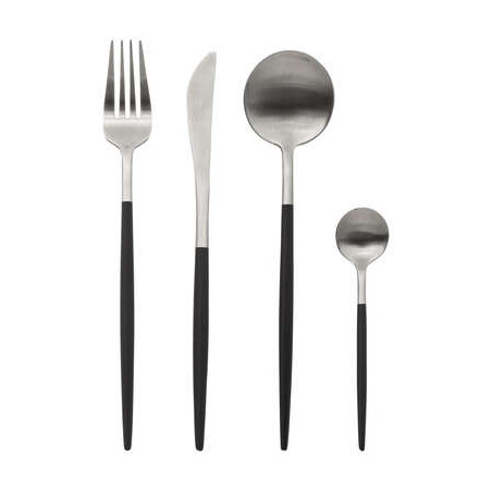 Set Tacamuri Ideea Inox Si Black, 24 Piese-01