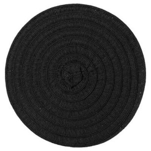 Placemat Olivia, Black, 38 Cm