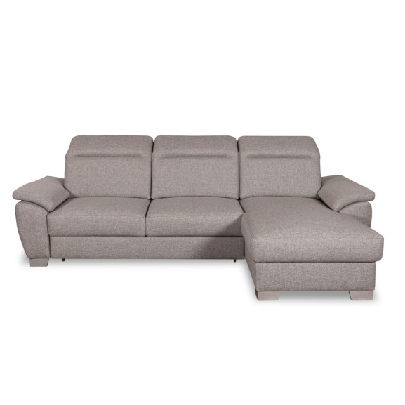 Coltar Extensibil Cu Insula Dreapta Dax, 2.5 Locuri, Cu Lada Depozitare, Gri, 299 Cm 2.5 imagine model 2022