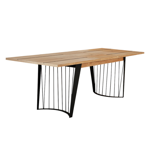 Masa Extensibila Linea Acustic, Alb, 180/230 x 90 x 76.5 Cm
