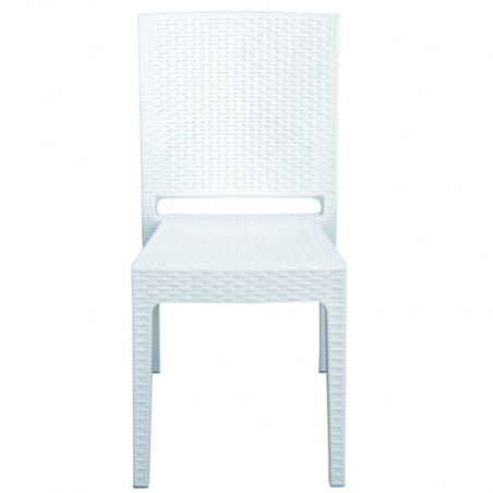 Scaun Nice Rattan Alb-01