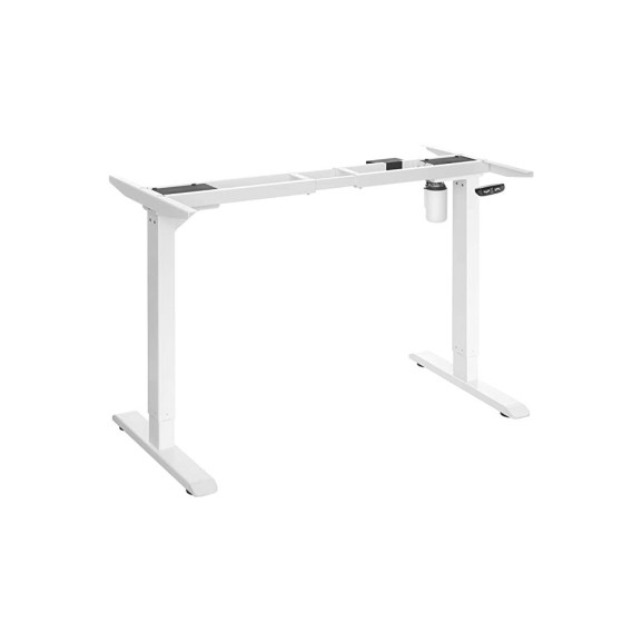 Cadru metalic pentru masa de birou, alb, 147 cm