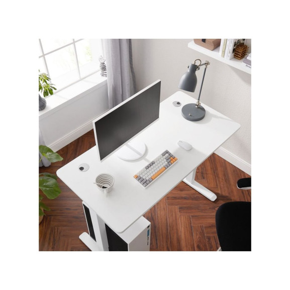 Blat De Masa Pentru Birou Reglabil Electric, Alb, 60 X 120 Cm