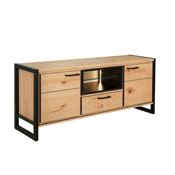 Poze Comoda Tv 2 Usi Si 1 Sertar Soho Oak, 151 Cm