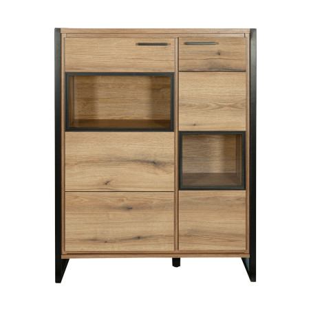 Comoda Bar 2 Usi Soho, Nordian Oak, 97 Cm-01