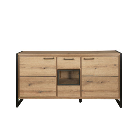 Bufet Soho Nordian Oak 3 Usi Si 1 Sertar 151 Cm-01