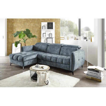 Coltar Extensibil Togo, Interschimbabil Stanga/Dreapta, Smoke Blue, 260 X 82 Х 176 Cm-01