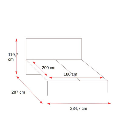 Pat Soprano, Alb Si Alb Super Lucios, Dimensiune Saltea 180 x 200 Cm-01