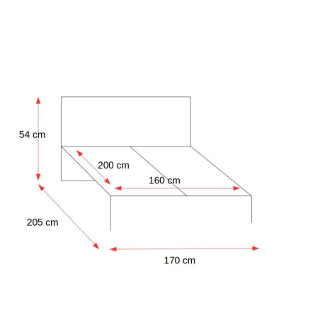 Pat Pumba 3/1, Lemn Masiv, Lacuit, Natur, Dimensiune Saltea 160 x 200 Cm-01