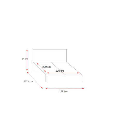 Pat Chicory, Stejar Riviera Si Alb Super Lucios, Dimensiune Saltea 120 x 200 Cm-01